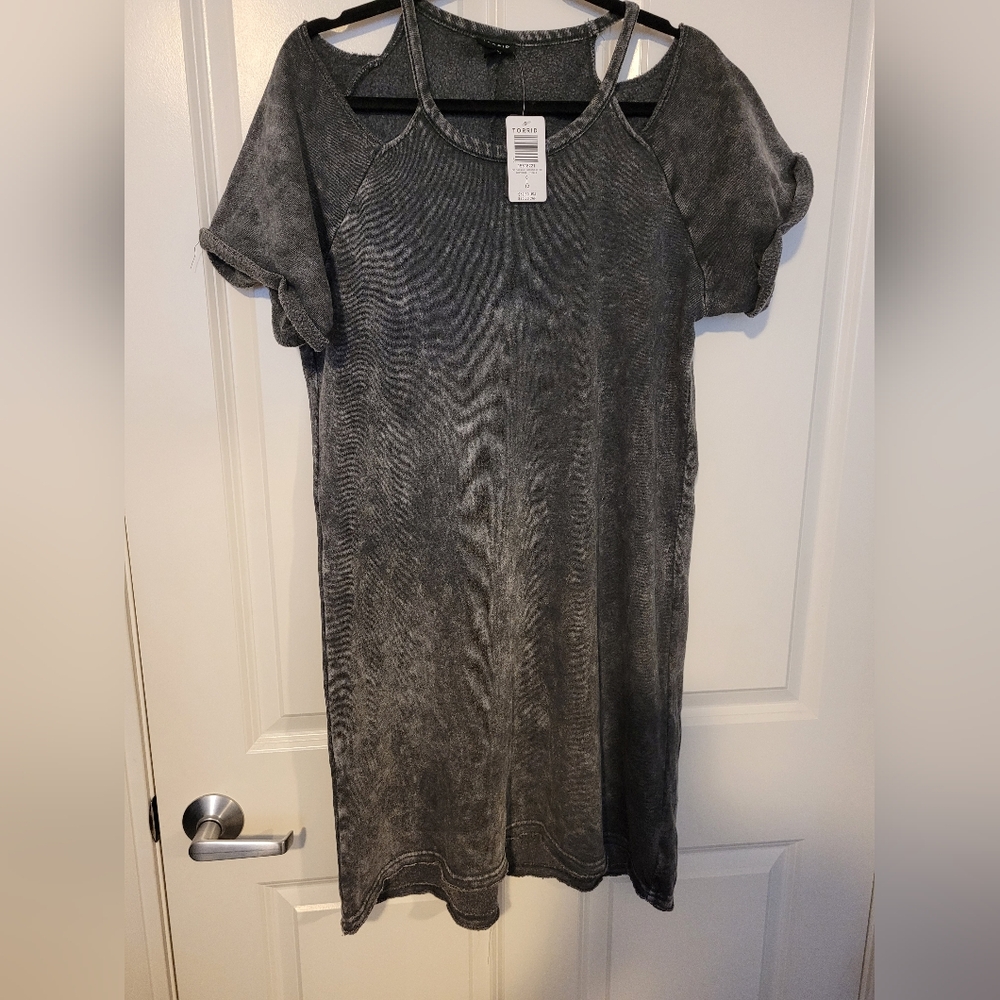 Womens TORRID Gray Comfy Casual Dress. NEW